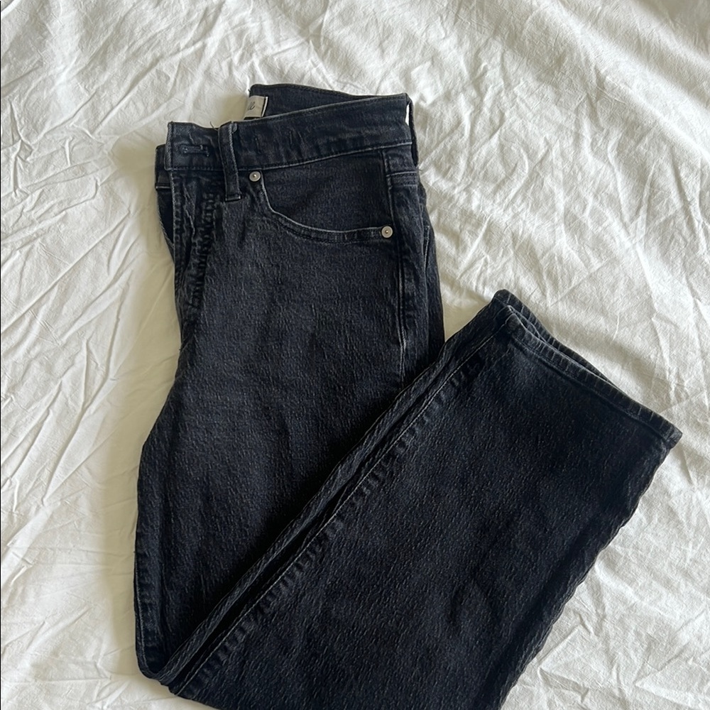 Madewell Black Perfect Vintage Wide Leg Jean